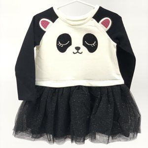 Children’s Place Dress Black White 12-18m